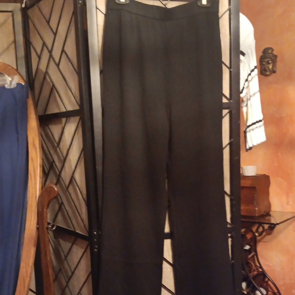 St. John Classic Black Knit Pants